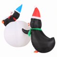 thumbnail image 5 of Occasions Christmas 6 Foot Inflatable Penguins With Swirling Lights, 5 of 5