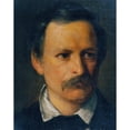 thumbnail image 2 of Carl Rahl 12x14 Gold Ornate Wood Frame and Double Matted Museum Art Print Titled - The Architect Franz Beer (1804-1861) (1857), 2 of 4