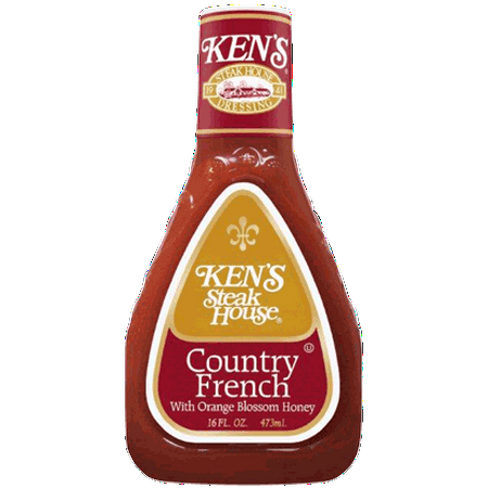 (3 Pack) Ken's Steakhouse Dressing, Country French with Orange Blossom Honey, 16 Fl