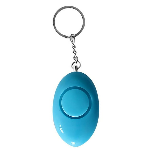 Personal Egg Shape LED Flashing Safety Alarm Keychains Rings for Women Night Self Defense