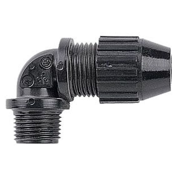 Thomas & Betts 2684, Liquidtight Cord Connector, 3/4In 90D .66-.78 Nyl, 1 PC