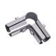 thumbnail image 2 of Conector de tubo de acero inoxidable, abrazadera de tubo, sujetadores de tubo de 25 mm de diámetro En forma de L de 3 vías., 2 of 9