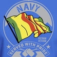 thumbnail image 3 of CafePress - Navy Served With Pride Dark T Shirt - Men's Classic Graphic Cotton T-Shirt, 3 of 4