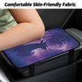 thumbnail image 3 of Yuyamidu Deer Car Arm Rest Covers Starry Sky Auto Armrest Pad Flannel Automoblie Interior Accessories Purple Car Center Console Armrest Cushion Cover for Car Truck SUV Van, 3 of 7