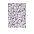 thumbnail image 3 of Contemporary Home Living 3' x 5' Interlocking Mosaic Patchwork Area Throw Rug - Gray and Cream, 3 of 8