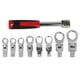 thumbnail image 1 of Juego de llaves de tubo desmontables, 9 Uds., cabezal flexible giratorio de 180 grados, Kit de llaves de tubo CR V VoborMX herramienta, 1 of 8