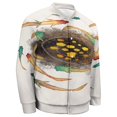 thumbnail image 5 of Goldfish Symbolizes Wealth Baseball Jersey Fashion Ribbed Sleeve Man Women's Jacket Motion Tops XXS-6XL, 5 of 7