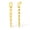 02. Golden-107mm, variant on Silvora Link Chain Drop Earrings for Women 14K Gold Plated Hypoallergenic Paperclip Chain Minimalist Dangle Earrings Jewelry Gifts for Daughter Mom Birthday Mother's Day