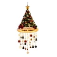 thumbnail image 4 of Clearance! Lighted Green Christmas Tree Hanging Chandelier Decoration with LED Lights, 19.68", 4 of 7