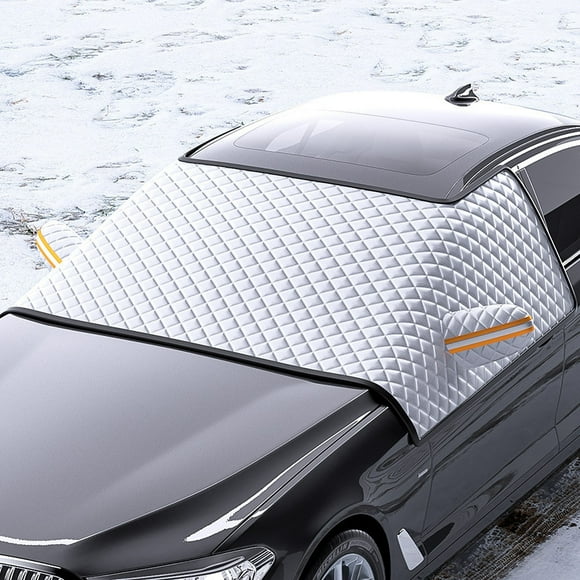 Qiopertar Pare - brise de voiture couverture de neige pour la glace et la neige couverture de pare - brise de voiture d'hiver couverture épaisse anti - givre pour la plupart des voitures SUV et peti