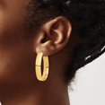 thumbnail image 3 of 14k Yellow Gold High Polished 7.2mm Hoop Earrings, 3 of 6