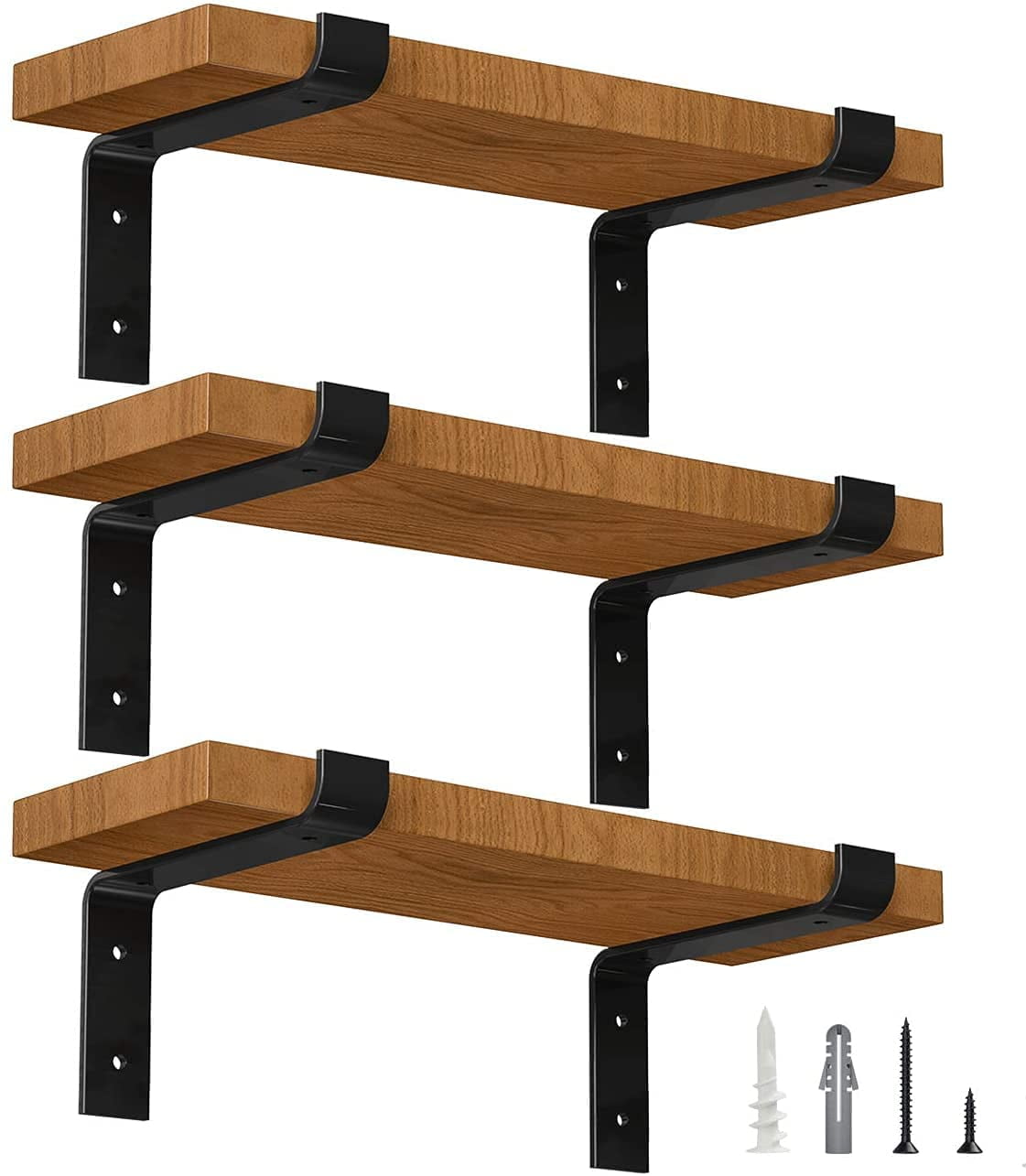 Details about   Garage Shelf Brackets Heavy Duty Metal Floating Storage Wall Shelving Supports 