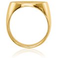 thumbnail image 3 of 14K Solid Yellow Gold Mens Custom Engraved Signet Ring Handmade Personalized Monogram Initial Letter Band, 3 of 9
