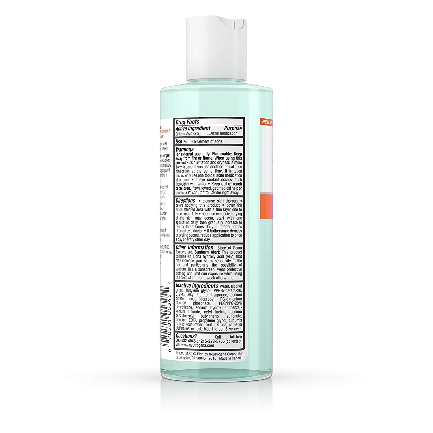 neutrogena oil free acne toner