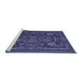 thumbnail image 2 of Ahgly Company Machine Washable Indoor Square Animal Blue Traditional Area Rugs, 5' Square, 2 of 4