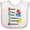 White and Pink, variant on Inktastic Autism Acrostic Boys or Girls Baby Bib