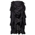 thumbnail image 1 of WTXUE Skirts, Flutter Ruffle, Women Skirt Skirt Solid Mid-Length Women's Plus, Black Size XXL, 1 of 6