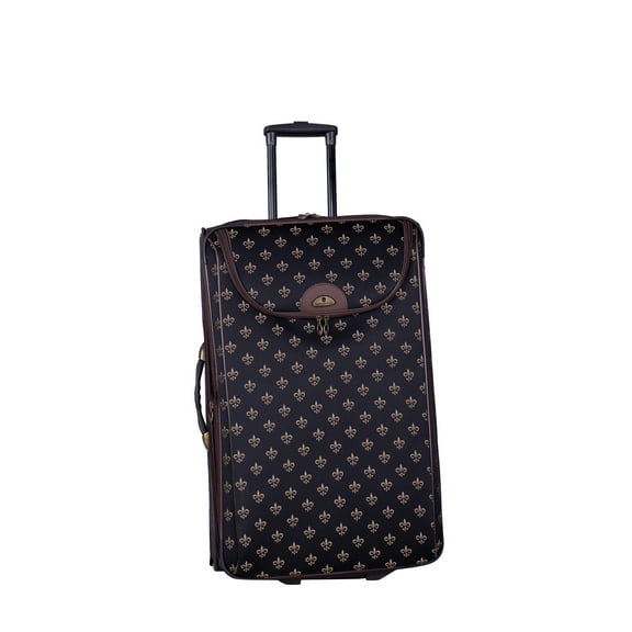 Long Lat Inc. American Flyer 4 Piece Luggage Set, Fleur De Lis