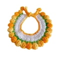thumbnail image 2 of Coloque de gato tejido Collar de tejido Accesorio Atentable cómodo para festivales de regalo de cumpleaños para mascotas para caminar por vacaciones Gradiente amarillo, 2 of 10
