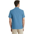 thumbnail image 3 of Port Authority S662 Textured Camp Shirt, Celadon, XL, 3 of 3
