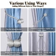 thumbnail image 4 of 4/6 Pcs Strong Magnetic Curtain Tiebacks Decorative Rope Holdback, Modern Style Decorative Window Curtain Tiebacks Clips for Drapes - Best for Your Home Decor, 4 of 7