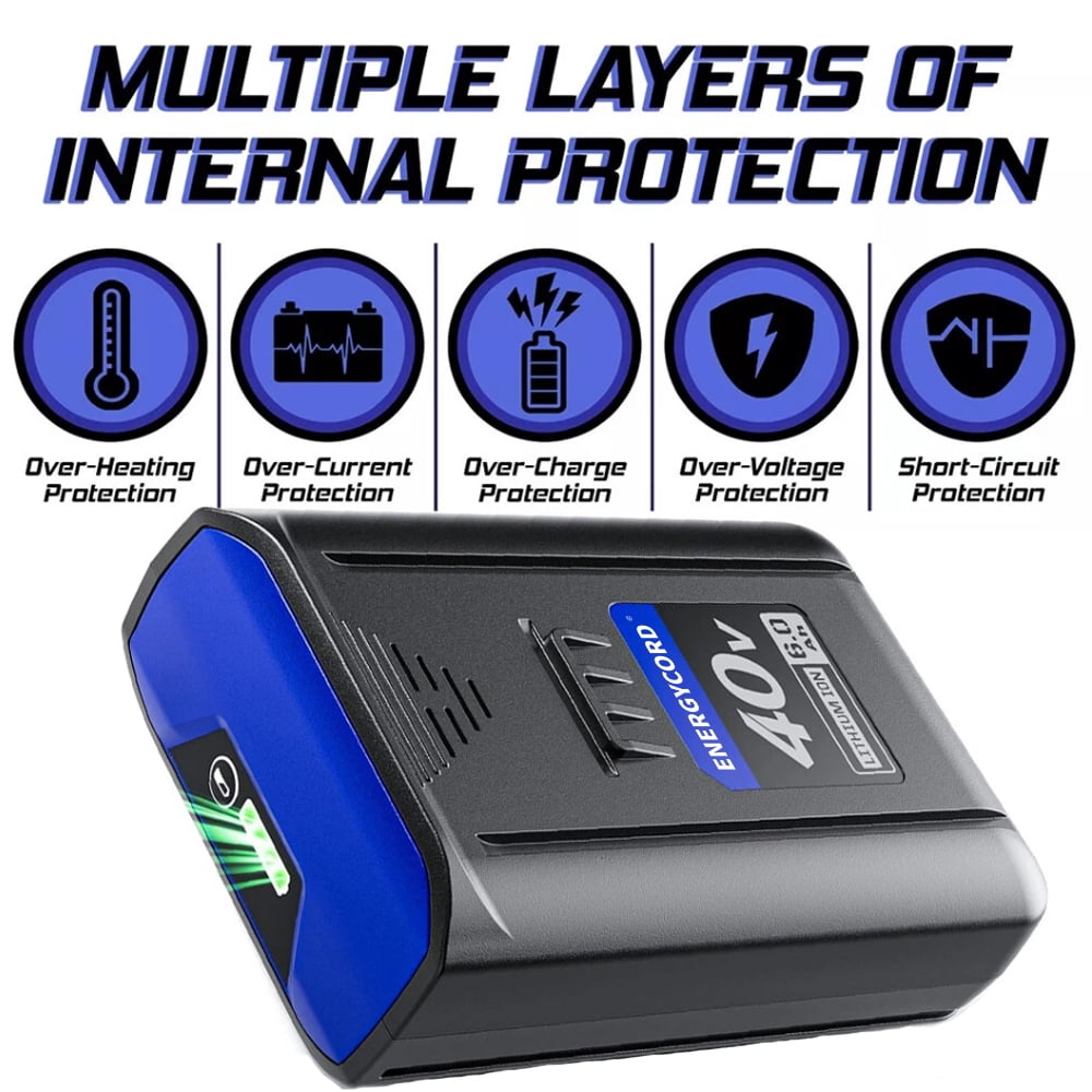 Replacement for Kobalt 40V Battery: 6.0Ah Lithium ion Replace for 40 Volt Max Batteries KB-540-06 KB440-06‎ KB240-06 KB2540C-06 KB640-03 Cordless Power Tool Battery