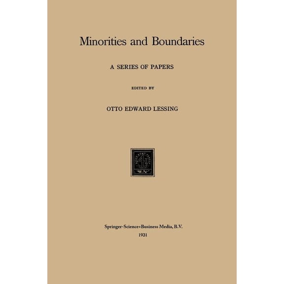 Minorities and Boundaries: A Series of Papers, (Paperback)