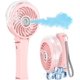 thumbnail image 1 of Ventilador de nebulización portátil actualizado, ventilador personal de mano recargable, ventilador de niebla de agua con pulverizador, mini vaporizador facial para maquillaje, viajes, al ai, 1 of 5