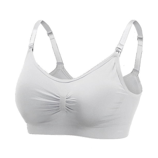 Ropa interior para mujeres embarazadas, sujetador de lactancia de talla grande, sujetador de lactancia para embarazo sin aro de acero, hebilla de apertura frontal sin costuras, ropa interior de