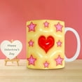 thumbnail image 7 of Nmdmisc Three-dimensional Visuals Effects Mugs Valentine's Day Heart Ceramic Coffee Cup Couple Water Cup for Him or Her,Valentine's Day Gift D, 7 of 7