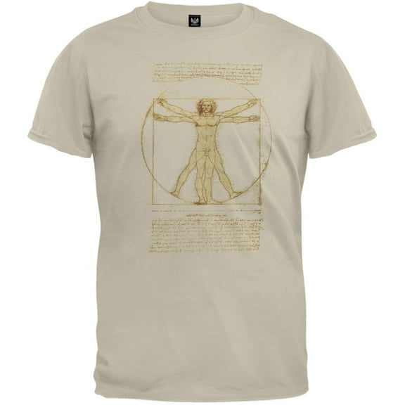 Vitruvian Man Mens T-Shirt - Small