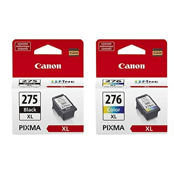 Cartuchos de tinta Canon PG-275 XL en negro y CL-276 XL en color