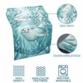 thumbnail image 5 of Seal Bed Runner for King Size Bed, Watercolor Gradient Blue Green Seal Seaweed Sands Soft Bedding Scarf Bedding Protector Slipcover Sofa Throw for Bedroom Hotel Guesthouse, 5 of 8