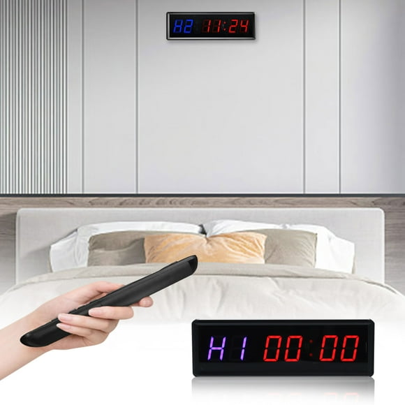 Dvkptbk Portable Gym Timer,Large LED 1.5 Inch Digital Display, Home Gym Accessories Upgraded Workout Timer for Gym Home Garage Scools Interval Training Timer Other on Clearance