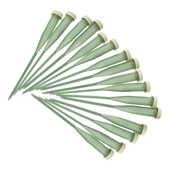 WHAMVOX Floral Water Tubes for DIY Flower Arrangement Made of Plastic in Green Color 25 Pcs Compact Design