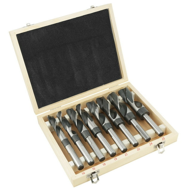 8pcs Material HSS Bit De Taladro Grande, TitaniumRecubierto De Torcer Bits Para Metal, Madera, Plástico, Con Calor. Juego De Brote De Perforación De Gran Valor Para