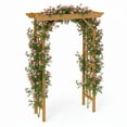 thumbnail image 2 of Wooden Arbor   Wedding Ceremony Arch  Plant Climbing Trellis & Christmas Decor Pergola for Garden Backyard, 2 of 19