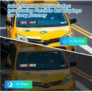 2pc-7*17.3cm Truck-specific Magic Eye LED screen truck headlights Truck dynamic advertising soft screen lights