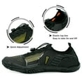 thumbnail image 6 of WOTTE Men's Water Shoes Quick-Dry Barefoot Aqua Socks Slip-on Beach Wide Toe Shoes for Outdoor Sports Snorkeling Surfing Diving, Black Yellow Size 8, 6 of 7