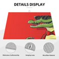 thumbnail image 3 of Sikiie Cool Crocodile With Sunglasses Dish Drying Mat, Kitchen Counter Mat, Self Drying Mat for Kitchen Counter Dish Drying Pad ,for Dishes, Utensils, Pots and Pans(24" x 18"), 3 of 7