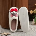 thumbnail image 5 of Plush Bow Cherry Slippers Kawaii Furry Slippers for Autumn Winter Sport Supplies (40-41), 5 of 10