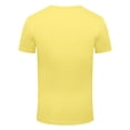 thumbnail image 5 of IWRICH Men's Disco Graphic Printed Crew Neck T Shirts Short Sleeve Casual Tees Mardi Gras Tops Yellow XL, 5 of 5