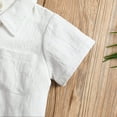 thumbnail image 6 of ATOGUTA Outfits Boys Two Piece Summer Outfit Short Sleeve Top and Shorts Kids Shorts Outfit Set Size 0-12, White, 6 of 6