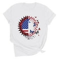 thumbnail image 3 of VKOYWKM T-Shirts du 4 Juillet pour Femmes Fête de l'Indépendance American Flag T-Shirts Graphiques Manches Courtes Col Rond Patriotiques T-Shirts du 4 Juillet, 3 of 8