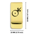 thumbnail image 2 of Stainless Steel Gold Alchemy Symbol Classic Slim Money Clip Credit Card Holder, 2 of 2