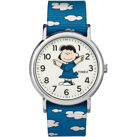 Timex Weekender Peanuts: Lucy Watch, Nylon Slip-Thru Strap