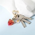 thumbnail image 6 of Osdhezcn Strawberry and Flower Charm Keychain Fashionable Keyring Pendant Handbag Decoration Stylish Bag Accessory for Girls, 6 of 8