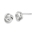 thumbnail image 2 of Sterling Silver Polished 9mm Love Knot Post Earrings, 2 of 4