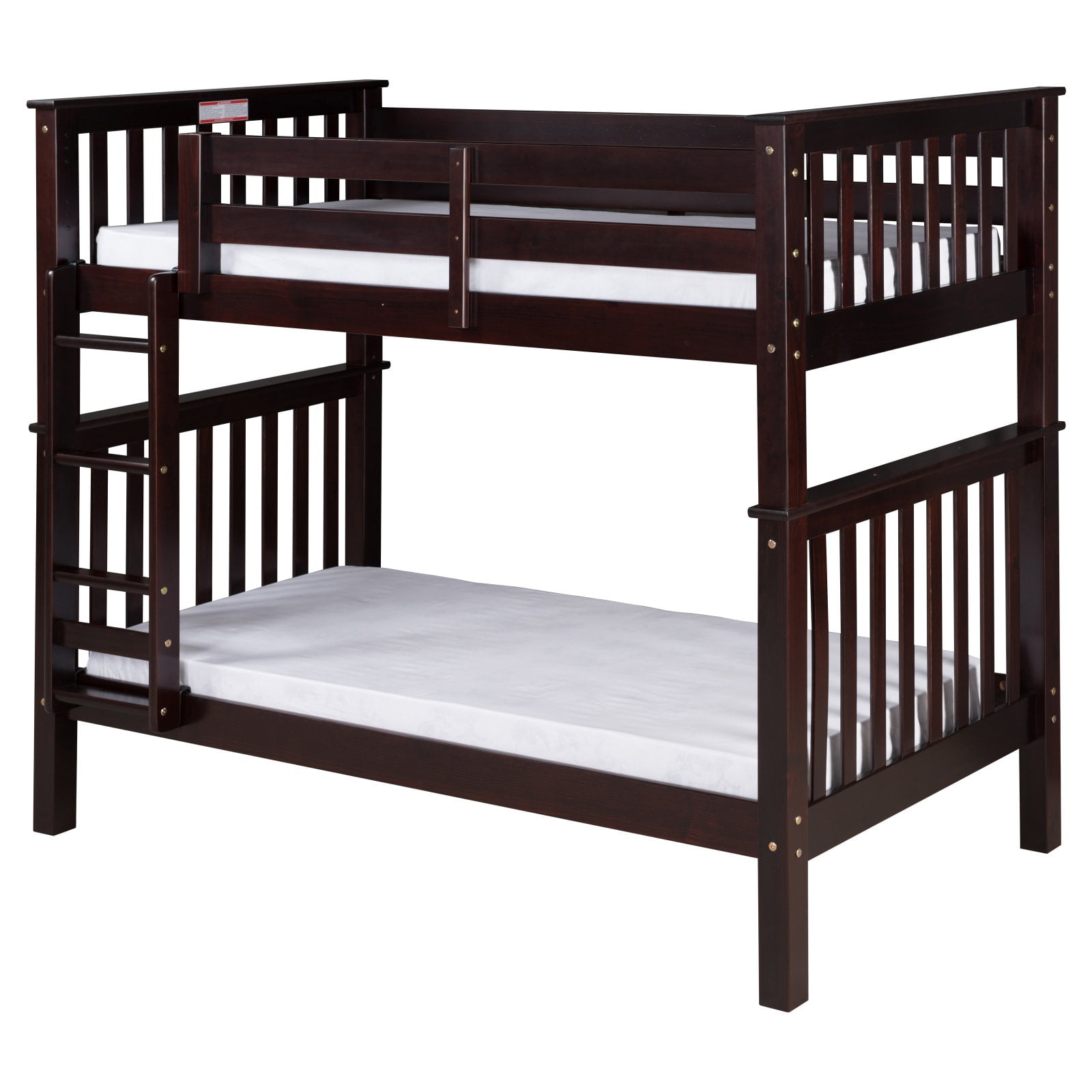 Santa Fe Mission Tall Bunk Bed Twin over Twin Attached Ladder