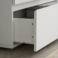 thumbnail image 4 of OXYLIFE 3 Drawer White Dresser, Wood Dresser Chest Vertical Storage Organizer Unit for Bedroom, Living Room, Hallway, 4 of 8